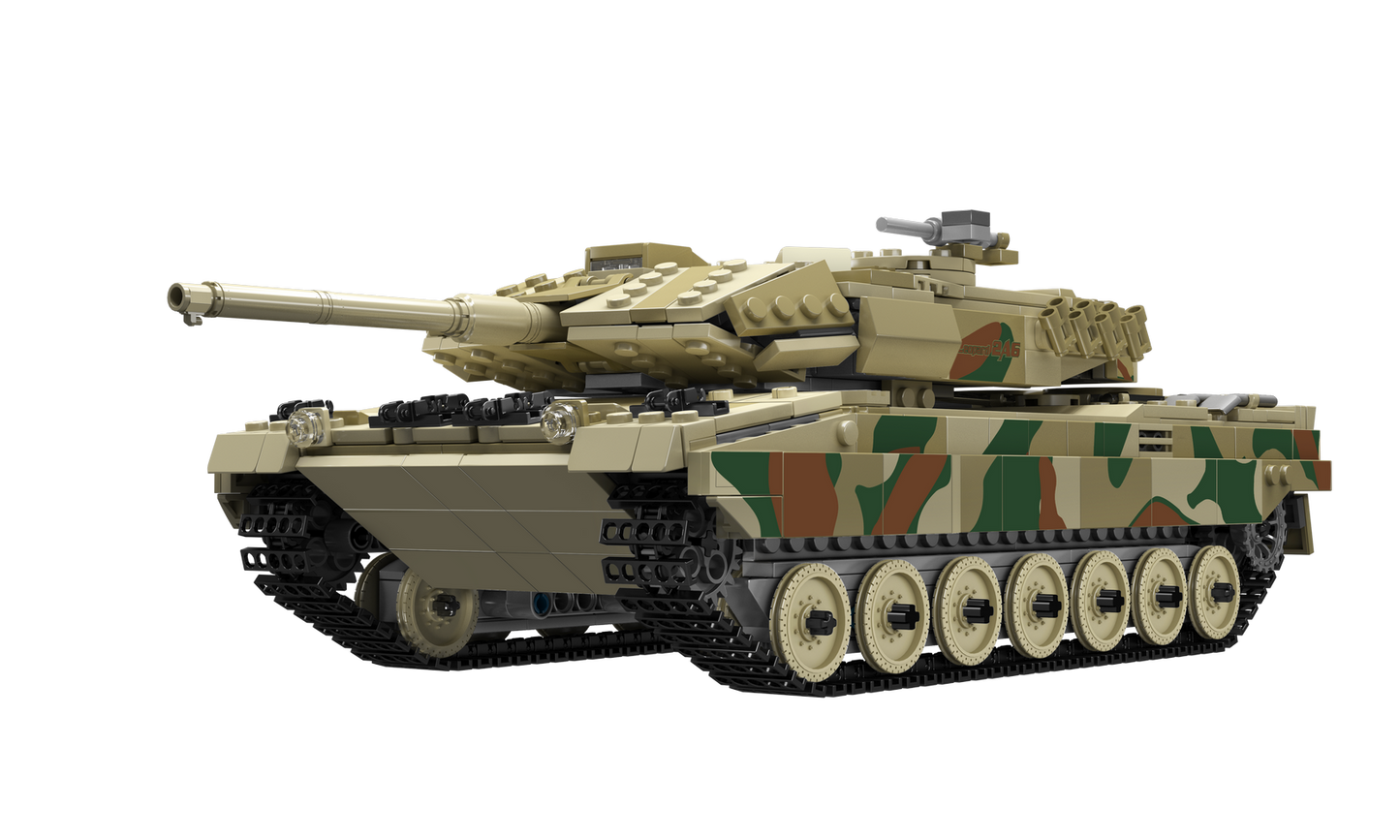 Mould King 20020S Remote Controlled LEOPARD 2 Tank Building Toy Set | 1,100 Pcs