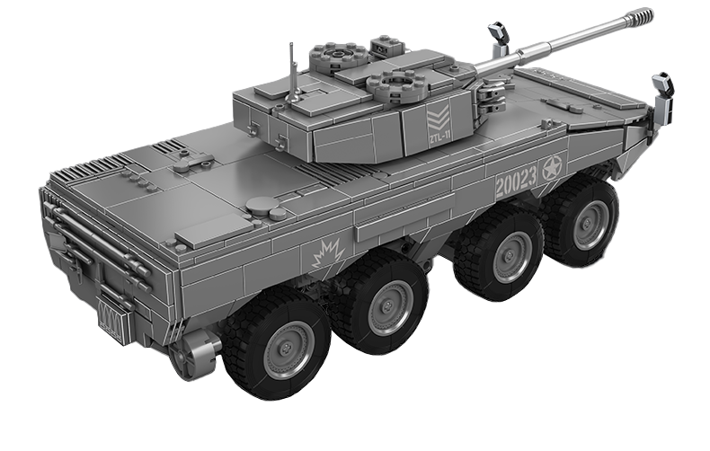 Mould King 20023 ZTL-11 Wheeled Assault Vehicle Building Toy Set | 1,293 Pcs