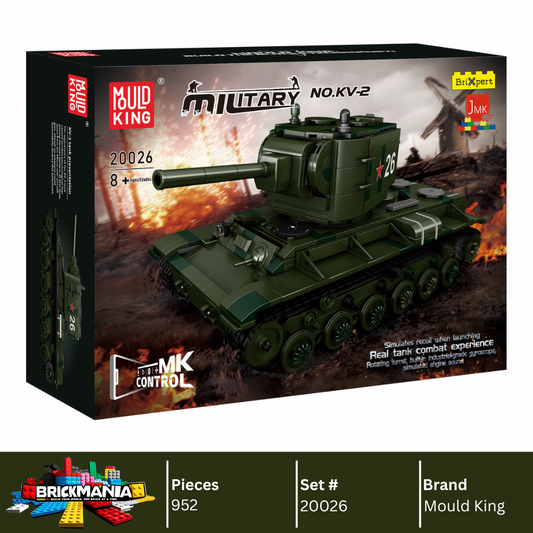 Mould King 20026 Military KV2 Heavy Tanks Building Toy Set | 952 PCS