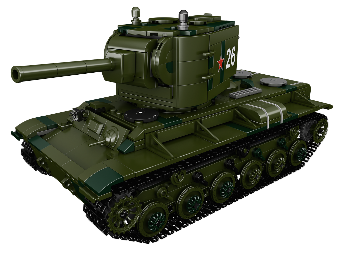 Mould King 20026 Military KV2 Heavy Tanks Building Toy Set | 952 PCS