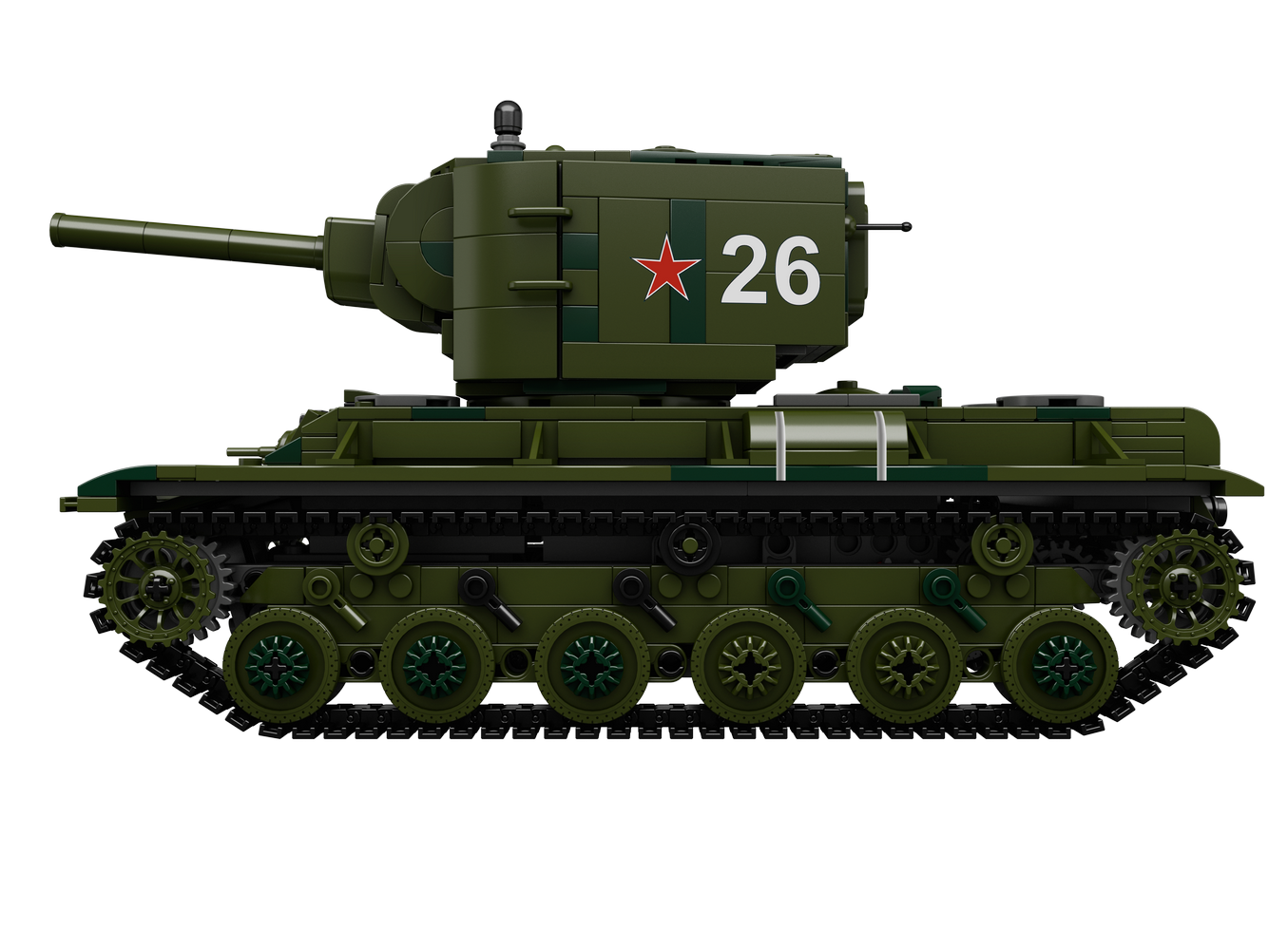 Mould King 20026 Military KV2 Heavy Tanks Building Toy Set | 952 PCS