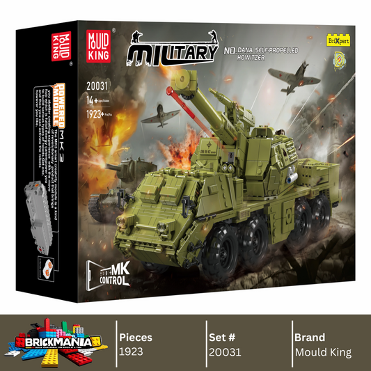 Mould King 20031 Military Dana Self-propelled Howitzer Building Toy Set | 1923 PCS