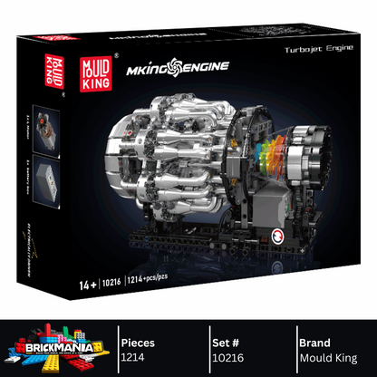 Mould King 10216 Turbojet Engine Mechanical Model Building Toy Set | 1214 PCS