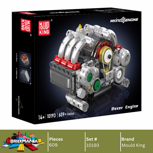 Mould King 10193 Flat-6 Engine Model Building Toy Set | 609 PCS