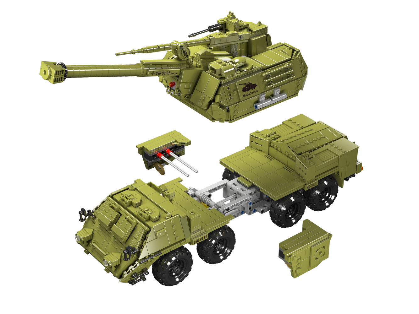 Mould King 20031 Military Dana Self-propelled Howitzer Building Toy Set | 1923 PCS