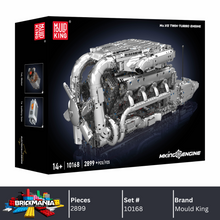 Mould King 10168 Motorized Hypercar W16 Engine & Gearbox Building Toy Set | 2899 PCS