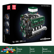 Mould King 10182 Motorised V8 Tank Engine Building Toy Set | 2250 PCS