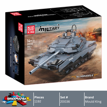 Mould King 20036 Military Abrams X Tank Model Building Toy Set | 1192 PCS
