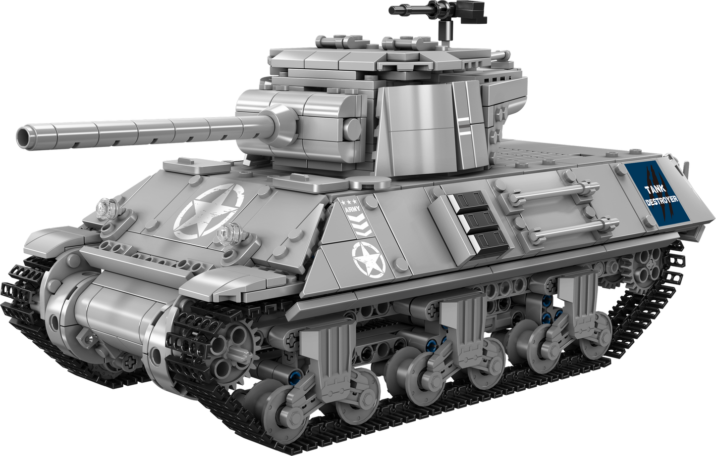 Mould King 20034 Military Pershing Heavy Tank Building Toy Set | 1057 PCS