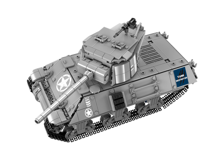 Mould King 20034 Military Pershing Heavy Tank Building Toy Set | 1057 PCS