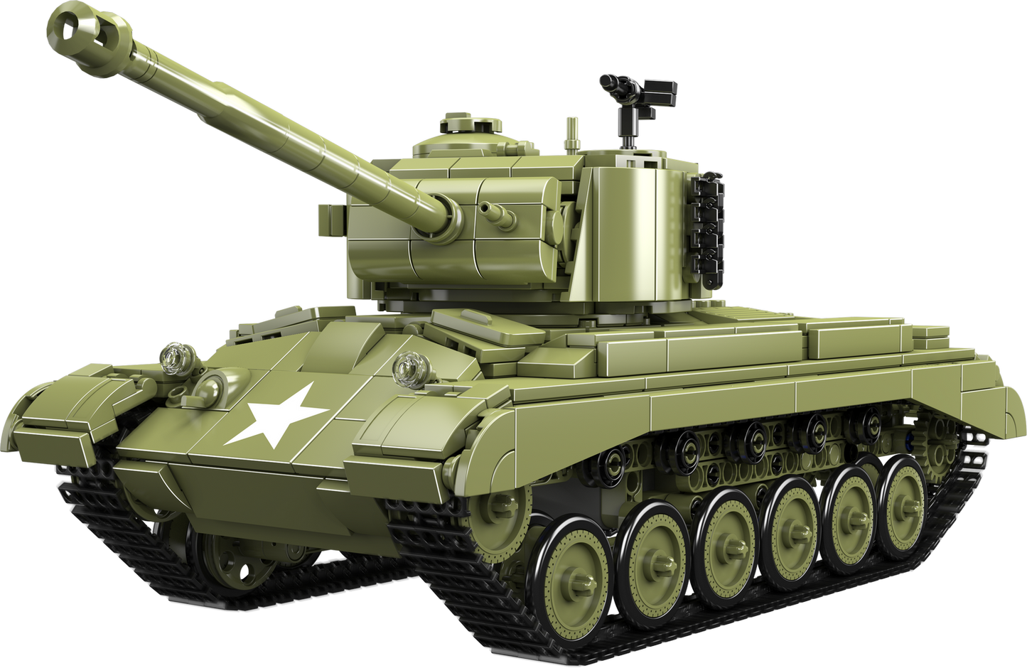 Mould King 20035 Military M26 Heavy Tank Building Toy Set | 1054 PCS