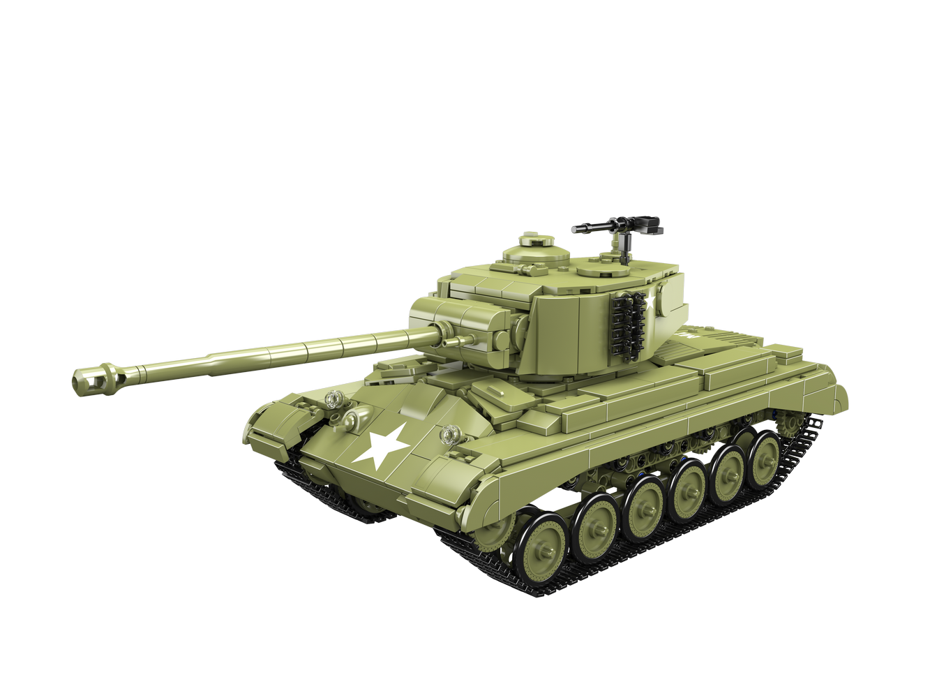 Mould King 20035 Military M26 Heavy Tank Building Toy Set | 1054 PCS