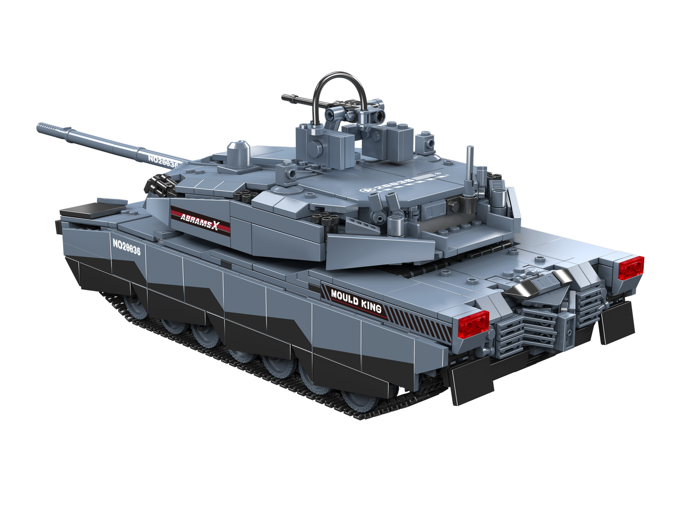Mould King 20036 Military Abrams X Tank Model Building Toy Set | 1192 PCS