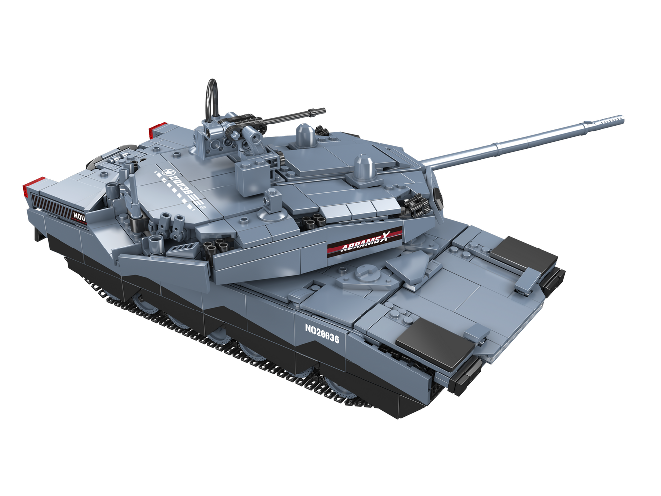 Mould King 20036 Military Abrams X Tank Model Building Toy Set | 1192 PCS