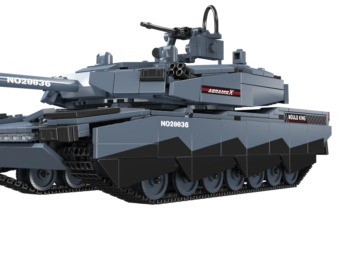 Mould King 20036 Military Abrams X Tank Model Building Toy Set | 1192 PCS