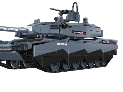 Mould King 20036 Military Abrams X Tank Model Building Toy Set | 1192 PCS