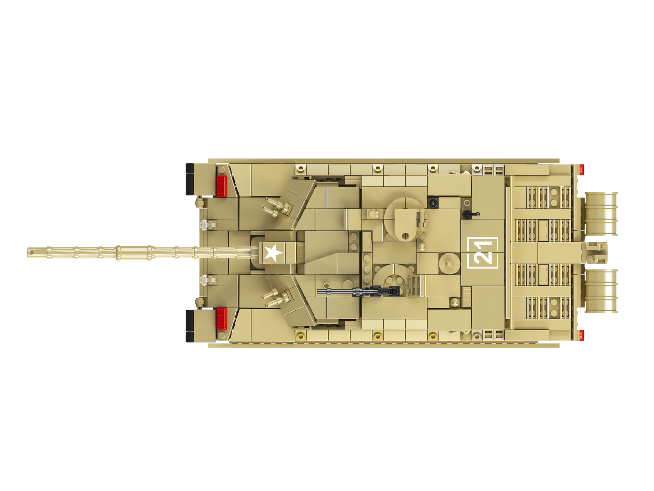 Mould King 20037 Military Challenger 2 Tank Building Toy Set | 1129 PCS