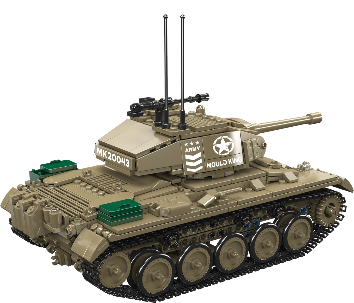 Mould King 20043 M24 Chaffee Tank Building Toy Set | 932 Pcs