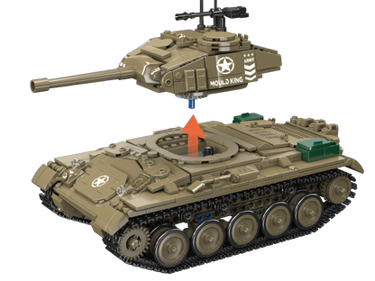 Mould King 20043 M24 Chaffee Tank Building Toy Set | 932 Pcs