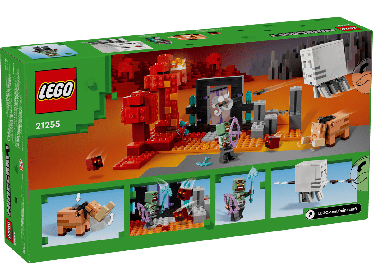 LEGO 21255 Minecraft The Nether Portal Ambush | 352 PCS | Retired