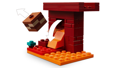 LEGO 21266 Minecraft The Nether Lava Battle | 99 PCS