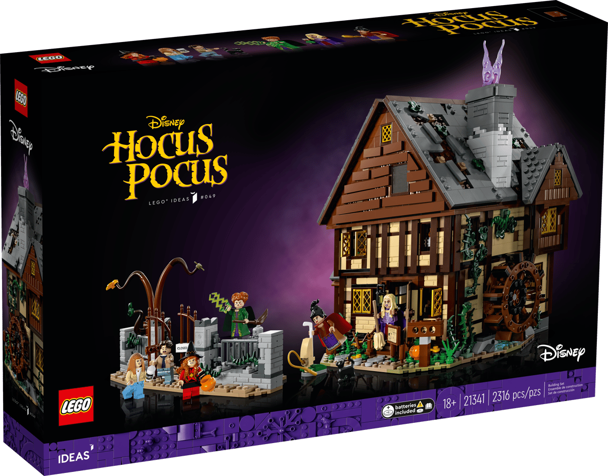LEGO 21341 Ideas Disney Hocus Pocus: The Sanderson Sisters' Cottage | 2316 PCS | Retired