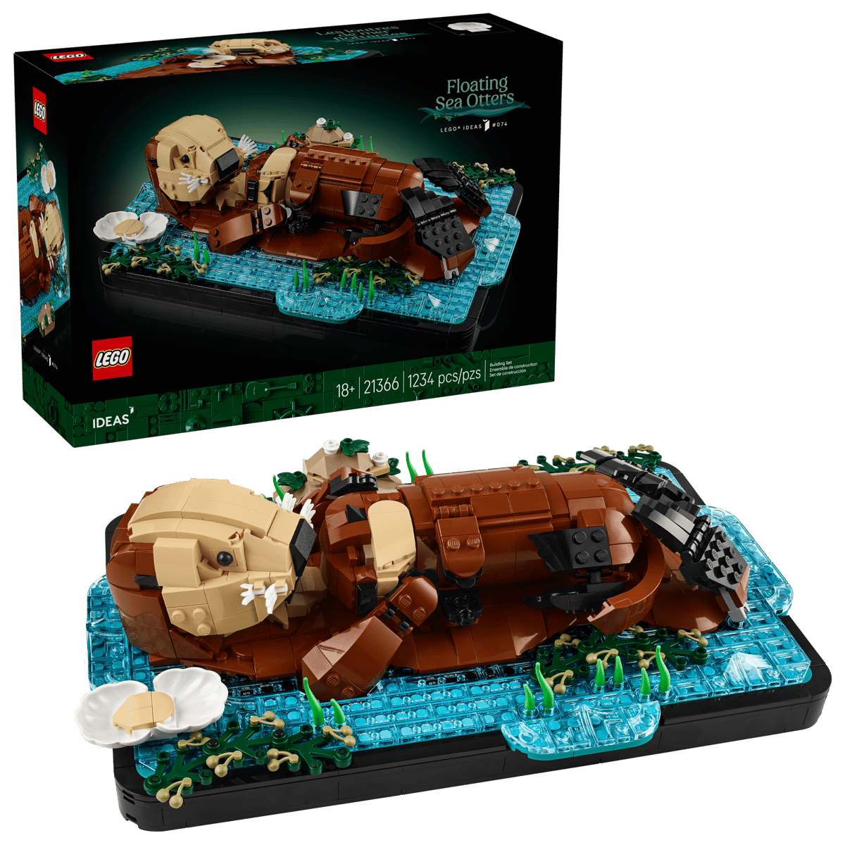 LEGO 21366 Ideas Floating Sea Otters | 1234 PCS