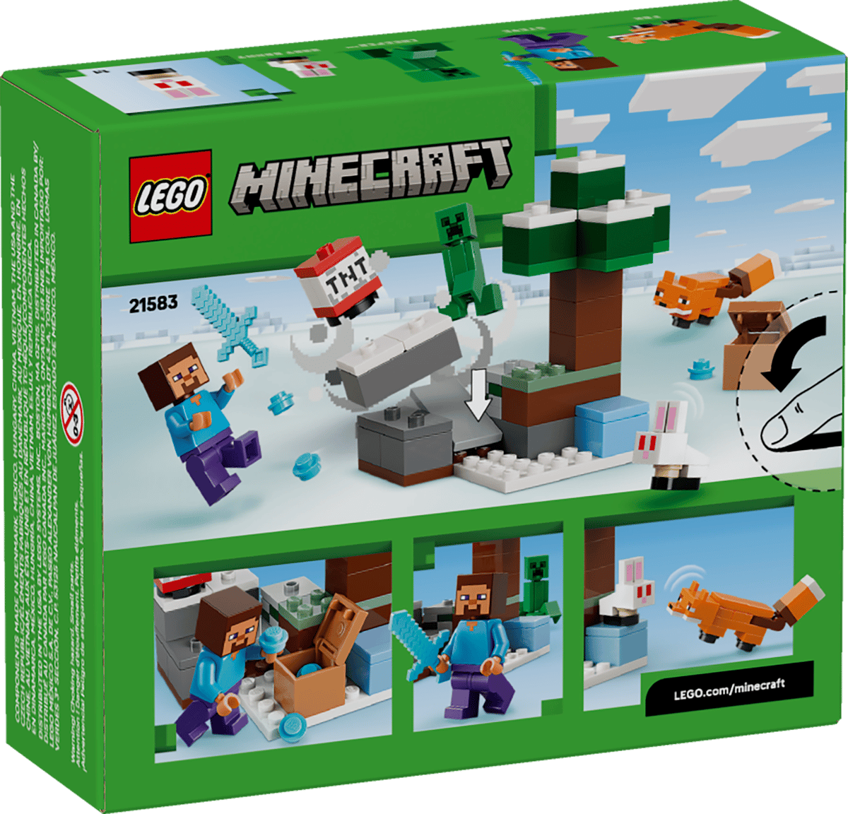 LEGO 21583 Minecraft Steve's Taiga Adventure | 79 PCS