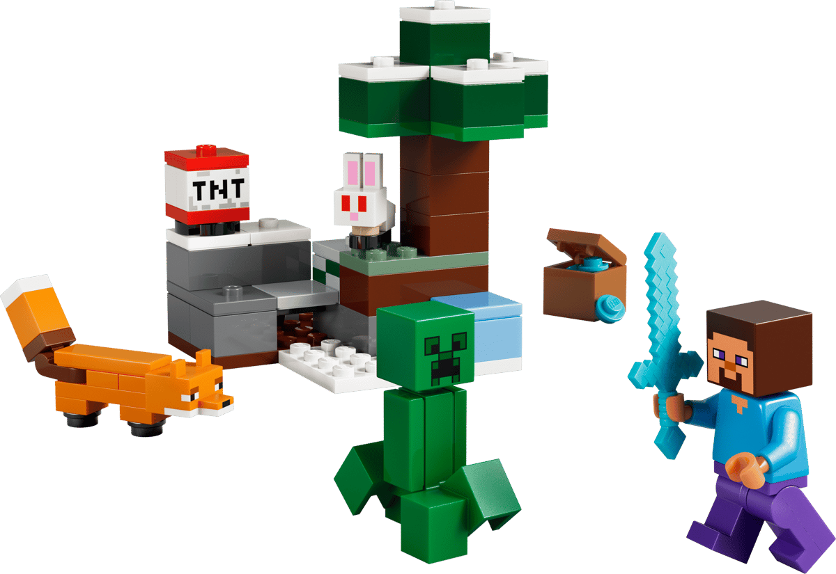 LEGO 21583 Minecraft Steve's Taiga Adventure | 79 PCS