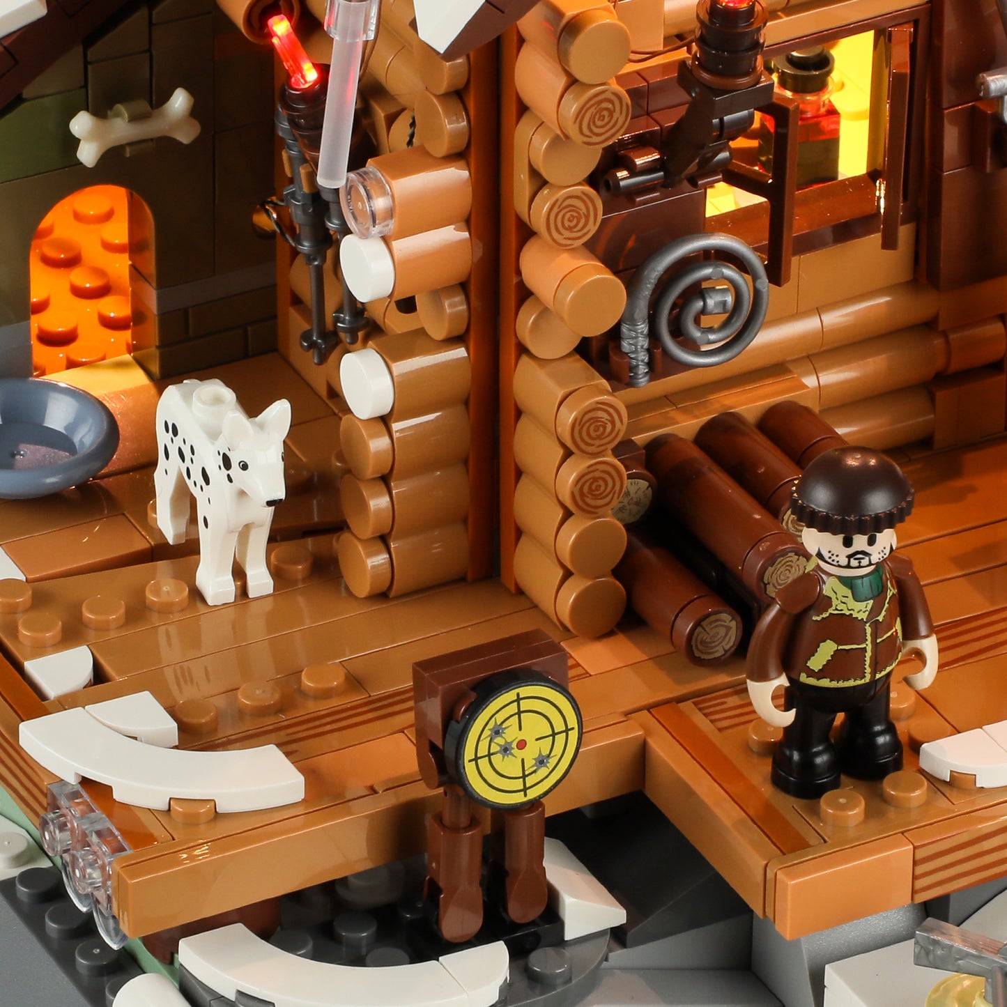 Lumibricks F9018 Hunting Cabin Building Toy Set | 2036 PCS