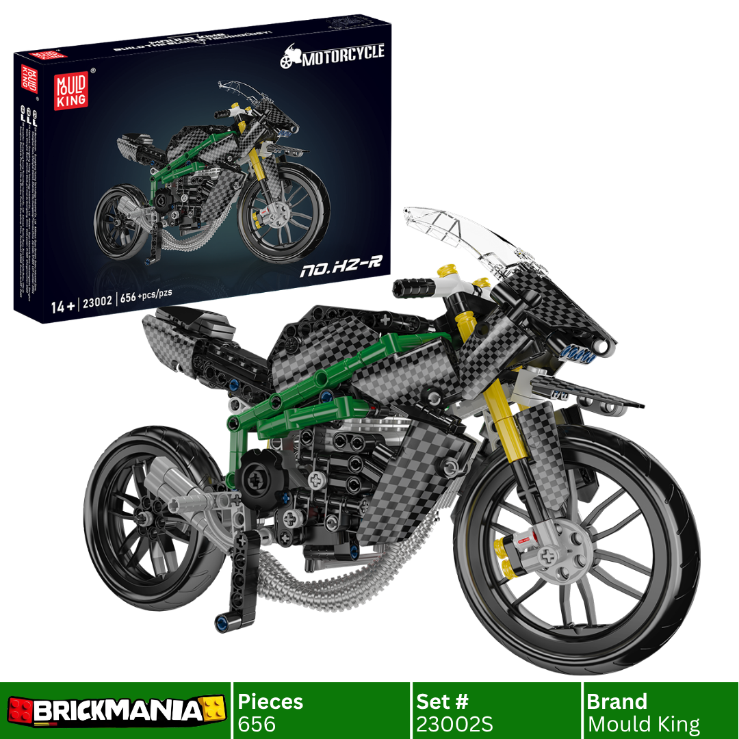 Mould King 23002 HZ-R Motorcycle Model Building Toy Set | 656 PCS