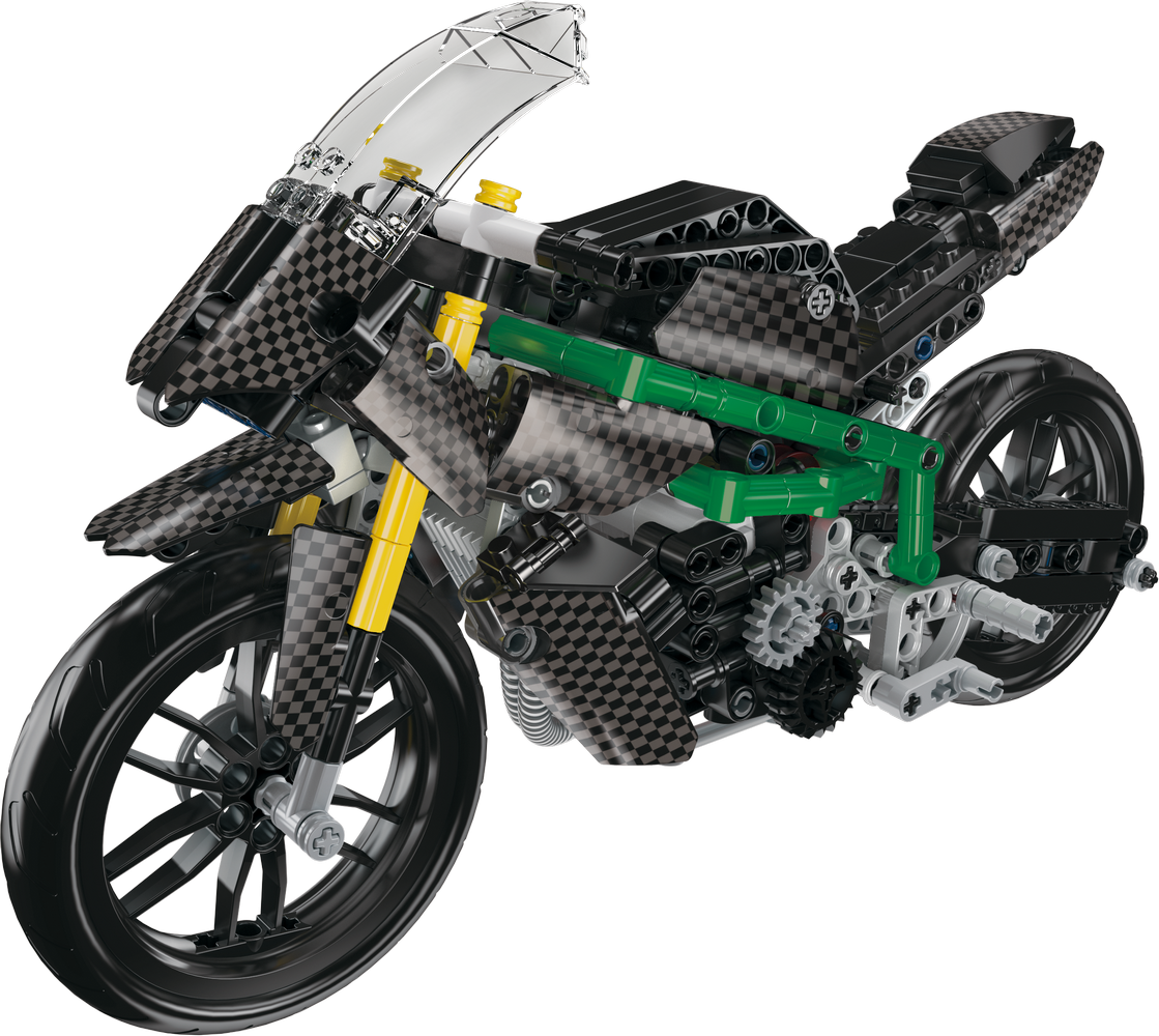 Mould King 23002 HZ-R Motorcycle Model Building Toy Set | 656 PCS