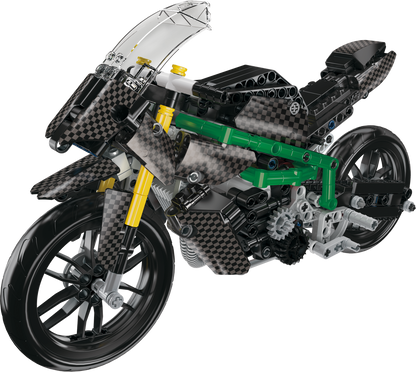 Mould King 23002 HZ-R Motorcycle Model Building Toy Set | 656 PCS