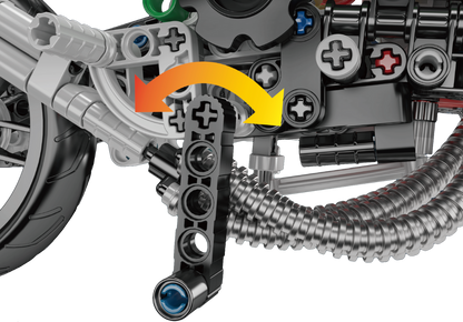 Mould King 23002 HZ-R Motorcycle Model Building Toy Set | 656 PCS