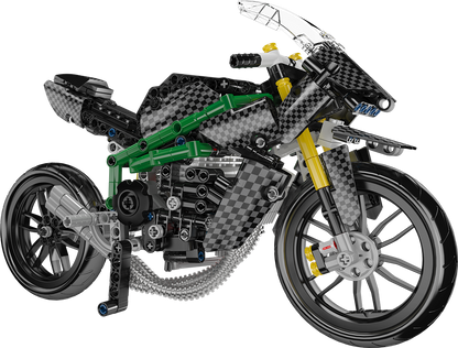 Mould King 23002 HZ-R Motorcycle Model Building Toy Set | 656 PCS