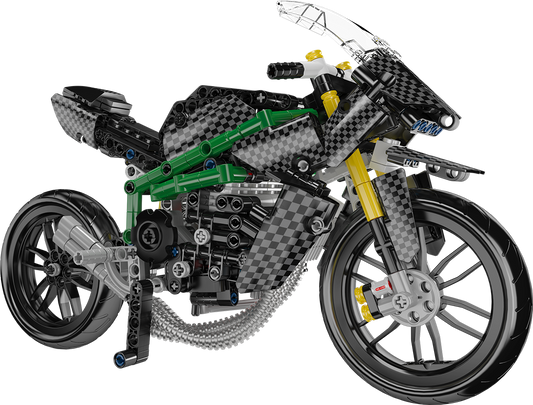 Mould King 23002 HZ-R Motorcycle Model Building Toy Set | 656 PCS