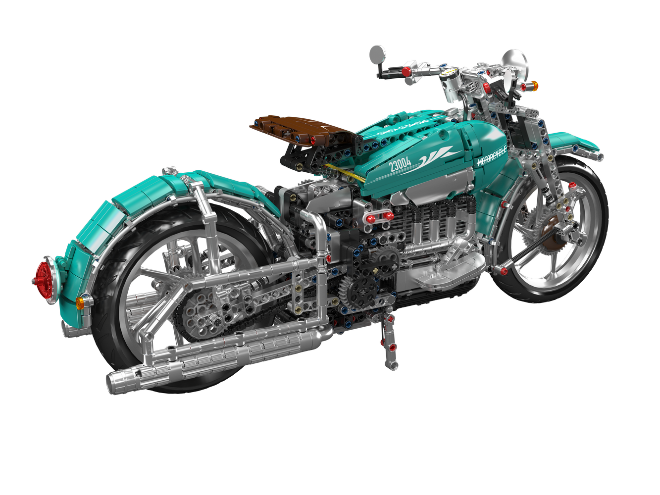 Mould King 23004 American Cruiser Motorcycle Building Toy Set | 1971 PCS