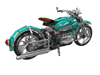 Mould King 23004 American Cruiser Motorcycle Building Toy Set | 1971 PCS