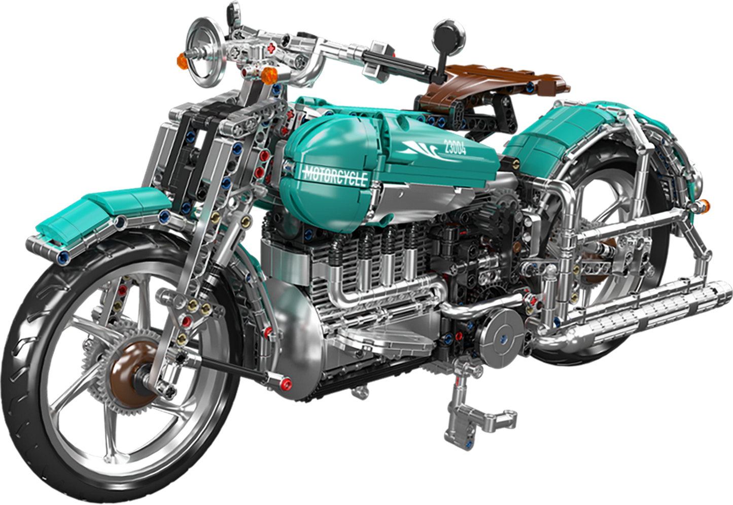 Mould King 23004 American Cruiser Motorcycle Building Toy Set | 1971 PCS