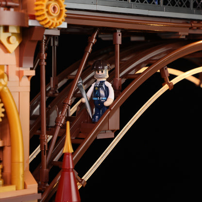 Lumibricks F9047 Steampunk City Bridge Building Toy Set | 3170 PCS