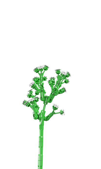 Mould King 24004 Babysbreath Flower Building Toy Set | 144 PCS
