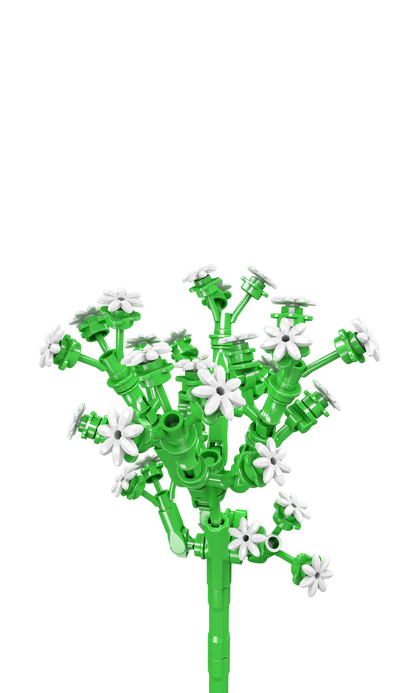 Mould King 24004 Babysbreath Flower Building Toy Set | 144 PCS
