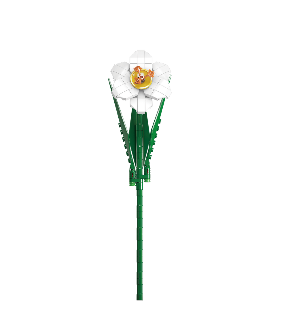 Mould King 24008 Narcissus Flower Building Toy Set | 122 PCS