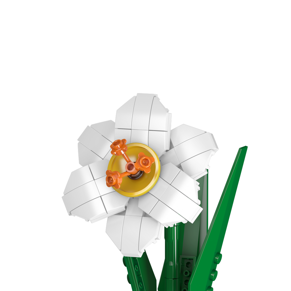 Mould King 24008 Narcissus Flower Building Toy Set | 122 PCS
