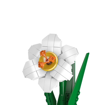 Mould King 24008 Narcissus Flower Building Toy Set | 122 PCS