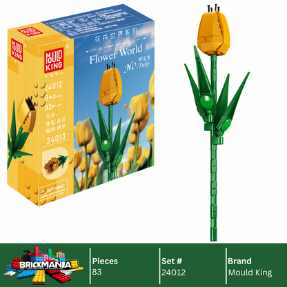 Mould King 24012 Tulip Bud Building Toy Set | 83 PCS