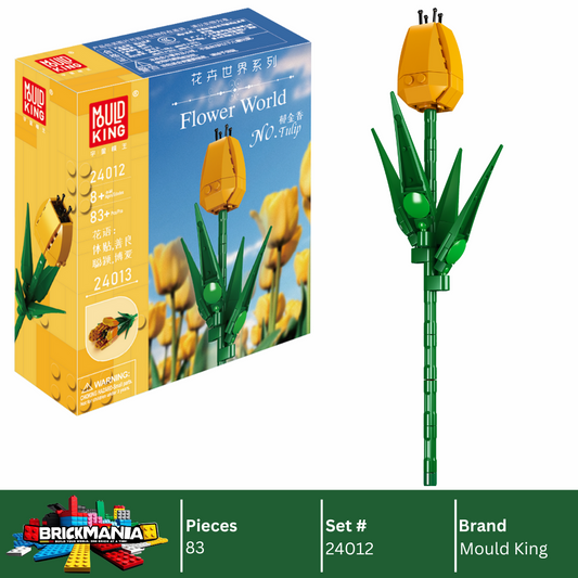 Mould King 24012 Tulip Bud Building Toy Set | 83 PCS