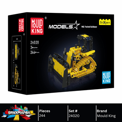 Mould King 24020 Crawler Bulldozer Building Toy Set | 244 PCS