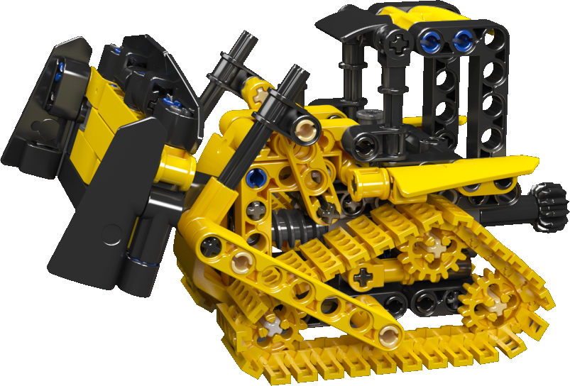 Mould King 24020 Crawler Bulldozer Building Toy Set | 244 PCS