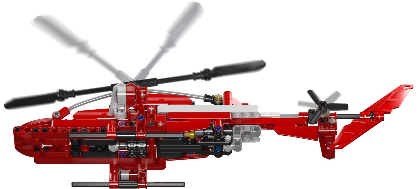 Mould King 24022 Aircraft Sparrow Helicopter Building Toy Set | 266 PCS